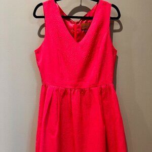 I. Madeline Mini Dress in Neon Pink, Size L